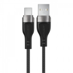 Acefast C11-04 USB-A - USB-C 3A Kaabel 1.2m Magnetic Braid - must