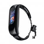 Metallist k&auml;ev&otilde;ru Xiaomi Mi Band 3 / 4 / 5 / 6 rihma jaoks - must