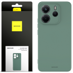 Spacecase Silikoninis dėklas 3.0 Redmi Note 14 4G tamsiai žalias