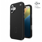Speck Presidio2 Pro ClickLock & MagSafe &uuml;mbris seadmele iPhone 16 Plus, Black / Slate Gray / White v&auml;rvitoonis