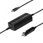 Automobilinis ne&scaron;iojamojo kompiuterio pakrovėjas Akyga AK-ND-83 (5-20V / 3-3.25A 65W) USB Type C 1.8m Power Delivery