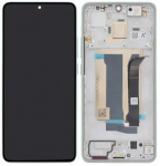 Ekranas Xiaomi Poco X7 Pro 5G su lietimui jautriu stikliuku ir rėmeliu Green originalus (service pack)