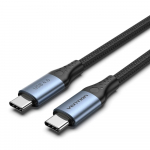 Vention USB 4.0 5A 40Gbps USB-C į C kabelis, apipintas, 1 m