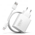 Seinalaadija Xiaomi MY-19-ER, 100W, 6.1A, 1 x USB-A, USB-C kaabliga, valge BHR095VEU