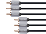 Kruger&Matz 3 RCA&ndash;3 RCA komponentkaabel, 1,8 m