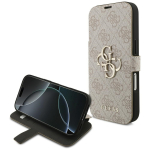 Guess Book 4G Metal Logo klapp&uuml;mbris iPhone 18 Pro / 17 Pro jaoks, roosa