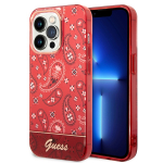 Guess GUHCP14XHGBNHR iPhone 14 Pro Max 6.7" punane/punane hardcase Bandana Paisley