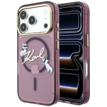 bordoopunane Karl Lagerfeld Script Logo MagSafe &uuml;mbris iPhone 18 Pro Max / 17 Pro Max jaoks
