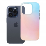 FORCELL F-PROTECT Mirage, militarinio kritimo testuotas dėklas telefonui, MagSafe suderinamas IPHONE 15 PRO rožinis mėlynas