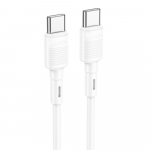 USB kabelis Hoco X83 60W Type-C to Type-C 1.0m baltas