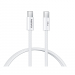 USB kabelis Remax RC-C010 USB-C to USB-C 30W 1.0m baltas