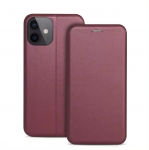 Dėklas Book Elegance Samsung A566 A56 5G tamsiai raudonas