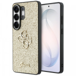 Guess &uuml;mbris Fixed Glitter Big 4G Metal Logo for Samsung Galaxy S26 Ultra kuldne