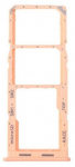 SIM kortelės laikiklis Samsung A13 A135/A137 Peach originalus (service pack)