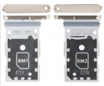 SIM kortelės laikiklis Samsung S921 S24/S926 S24 Plus Dual Amber Yellow originalus (service pack)