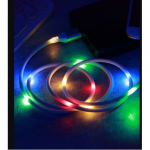 USB Kaabel Remax PD-B14 dark "Lightning" / LED light / 100cm