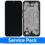 Ekranas skirtas Samsung A346 A34 5G su rėmeliu / Graphite / (Service Pack)