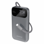 Akupank Dudao "K31" hall 10000mAh 22.5W (PD) + sisseehitatud kaabel
