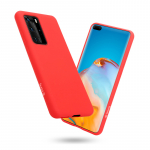 Crong Color Cover &uuml;mbris Huawei P40 Pro telefonile, punane