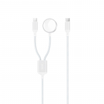Juhtmeta laadija XO (CX030) Apple Watch 2in1 valge