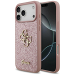 Guess Fixed Glitter Big 4G &uuml;mbris iPhone 18 Pro Max / 17 Pro Max jaoks, roosa