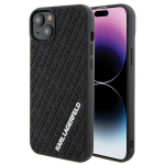 Karl Lagerfeld 3D Rubber Multi Logo &uuml;mbris jaoks iPhone 15 Plus - must