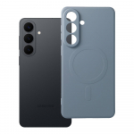 Silikoninis magnetinis dėklas su MagSafe skirtas SAMSUNG S26 Edge - &scaron;viesiai mėlynas