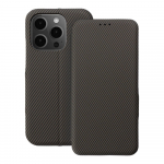 FOLIO &scaron;oninis magnetinis knygos tipo dėklas, skirtas IPHONE 14 PRO, rudas spalvos