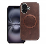 GENTLEMAN MAG COVER magnetinis dėklas telefonui, suderinamas su MagSafe, skirtas IPHONE 16 PRO MAX, rudas