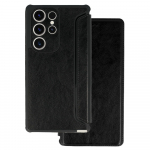 Dėklas telefonui Razor Leather (m) - juodas (m) Xiaomi Redmi 12