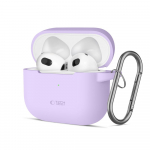 Tech-Protect Silicone Hook &Uuml;mbris jaoks Apple AirPods 3 - lilla