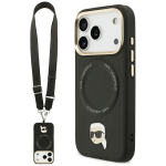 Karl Lagerfeld Big Strap Karl Metal Logo MagSafe &Uuml;mbris jaoks iPhone 17 Pro - must