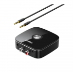 Bluetooth adapteris imtuvas Ugreen CM123 2xRCA/AUX Bluetooth 5.0 juodas (30445)