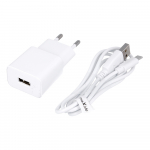 Maxlife MXTC-01 laadija 1x USB 1A whIte + USB-C kaabel