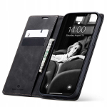 Spacecase piniginės dėklas iPhone 13 juodas