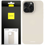 Spacecase Silikoninis dėklas iPhone 15 Pro Max kaulo spalvos