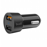 Budi BD622Q QC3.0 autolaadija 2 USB-A pordiga, LED-n&auml;idikuga