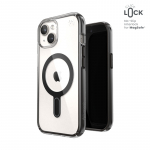 Speck Presidio Perfect-Clear MagSafe &uuml;mbris ClickLock-tehnoloogiaga seadmele iPhone 17e / 16e / 15 / 14 / 13, l&auml;bipaistev musta r&otilde;nga ja raamiga