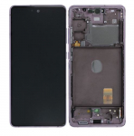 Ekranas Samsung G780/G781 S20 FE su lietimui jautriu stikliuku ir rėmeliu Cloud Lavender originalus (service pack)