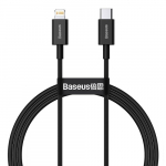 USB Kaabel Baseus "Superior" Must "Type-C / Lightning" 100cm (up to 20W)