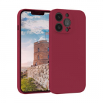 Phone &Uuml;mbris "Liquid Silicone Edge" jaoks Xiaomi 12 / 12X / 12S (Dark Punane Rose)