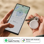 Chipolo LOOP &ndash; laetav Bluetooth j&auml;lgija silikoonsilmusega iOS & Android, Chalk