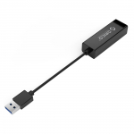 Orico UTJ-U3 1 Gigabit USB-A 3.0 v&auml;line v&otilde;rgukaart - must