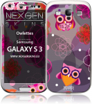 Nexgen dekoratiivne 3D-efektiga kleebis seadmele Samsung Galaxy S3, Owlettes 3D
