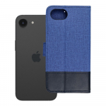 Dėklas telefonui (m) GOMMA Book IPHONE 16e (SE 4 2025) - mėlynas (m)