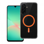 Drop Glue spalvingas magnetinis dėklas telefonui, suderinamas su MagSafe, skirtas SAMSUNG A56, oranžinis