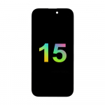 Mecanico Soft OLED ekranas Incell iPhone 15 su rėmu (Support IC Transplant) - juodas