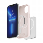 Puro Icon Mag MagSafe Silicone &Uuml;mbris jaoks iPhone 14 Pro Max - Roosa