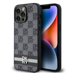 DKNY Leather Checkered Mono Pattern & Printed Stripes &Uuml;mbris jaoks iPhone 14 Pro Max - Must