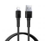 CABLE REMAX LEYA SERIES RC-C093 2,4A USB/LIGHTNING BLACK
